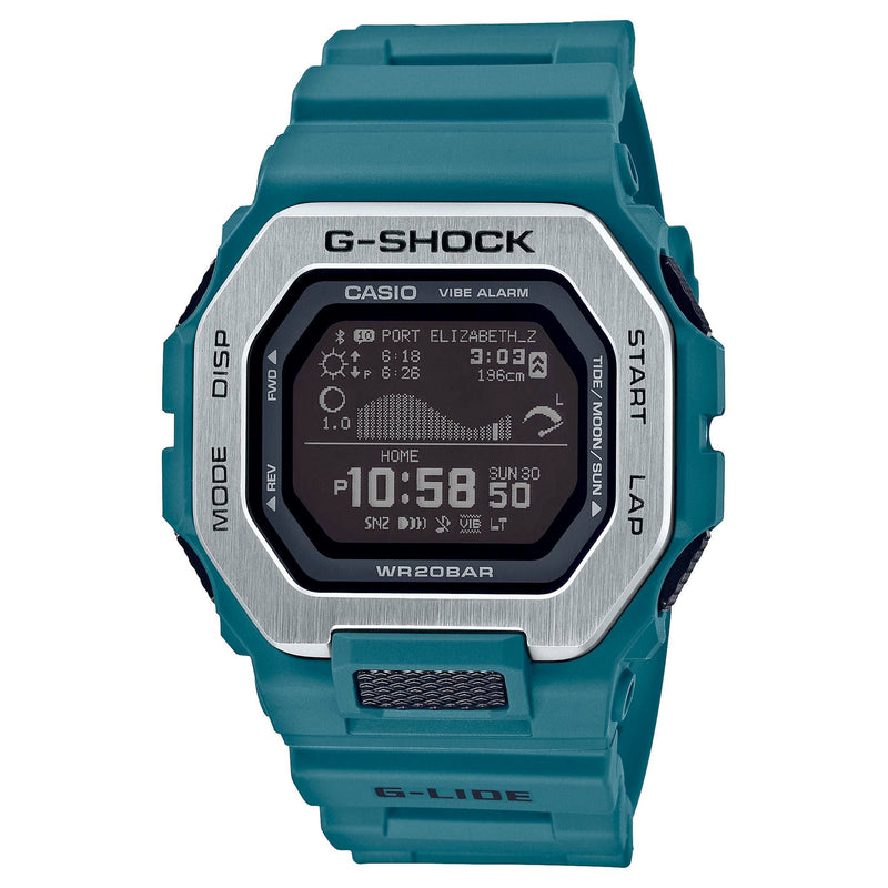 Casio G Shock G Lide Gbx 100 2 Teal Green Surfer Men S Tide Watch Nagi Jewelers