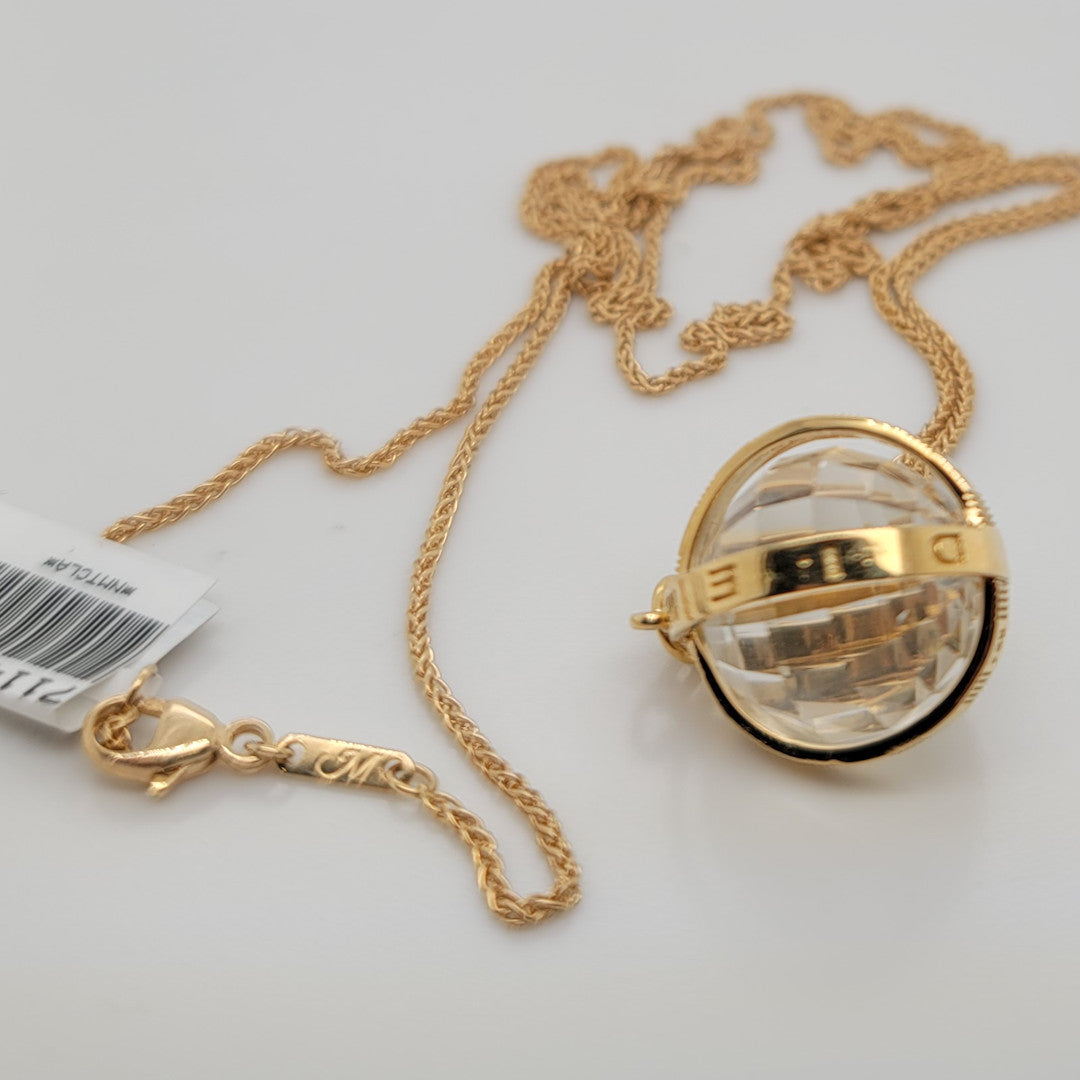 Pre-Owned Monica Rich Kosann 18k Gold Small Carpe Diem Necklace