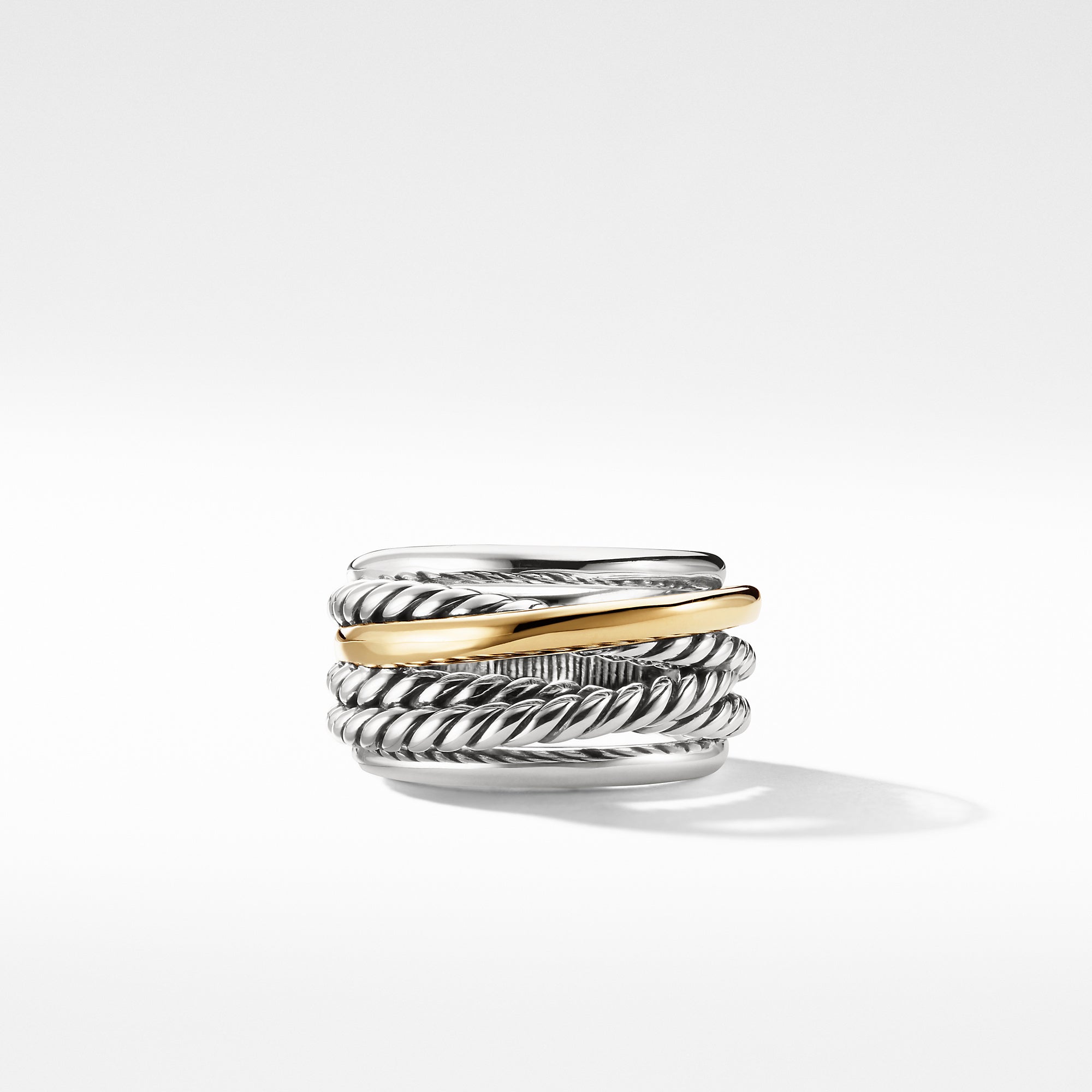 David Yurman Crossover Narrow Ring with Gold – NAGI