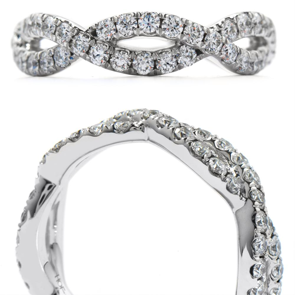 Hearts On Fire Diamond Envelop Split Shank Eternity Band Ring