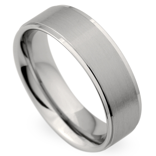 Christian Bauer Men's 18K White Gold Brushed Wedding Band Ring – NAGI
