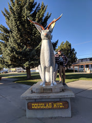 Jackalope monument in Douglas, Wyoming