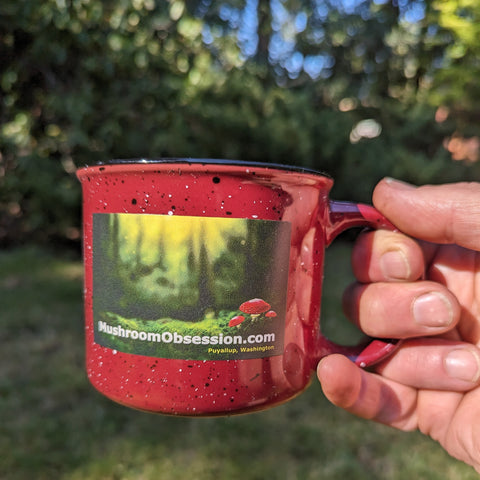 Mushroom Obsession "coffee in the forest" mug