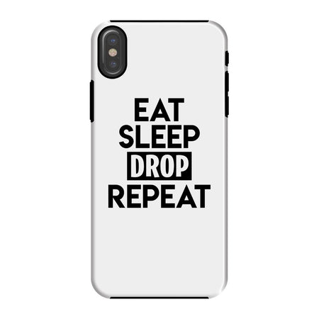 eat sleep drop repeat white phone case morgz merch - fortnite official site merchandise