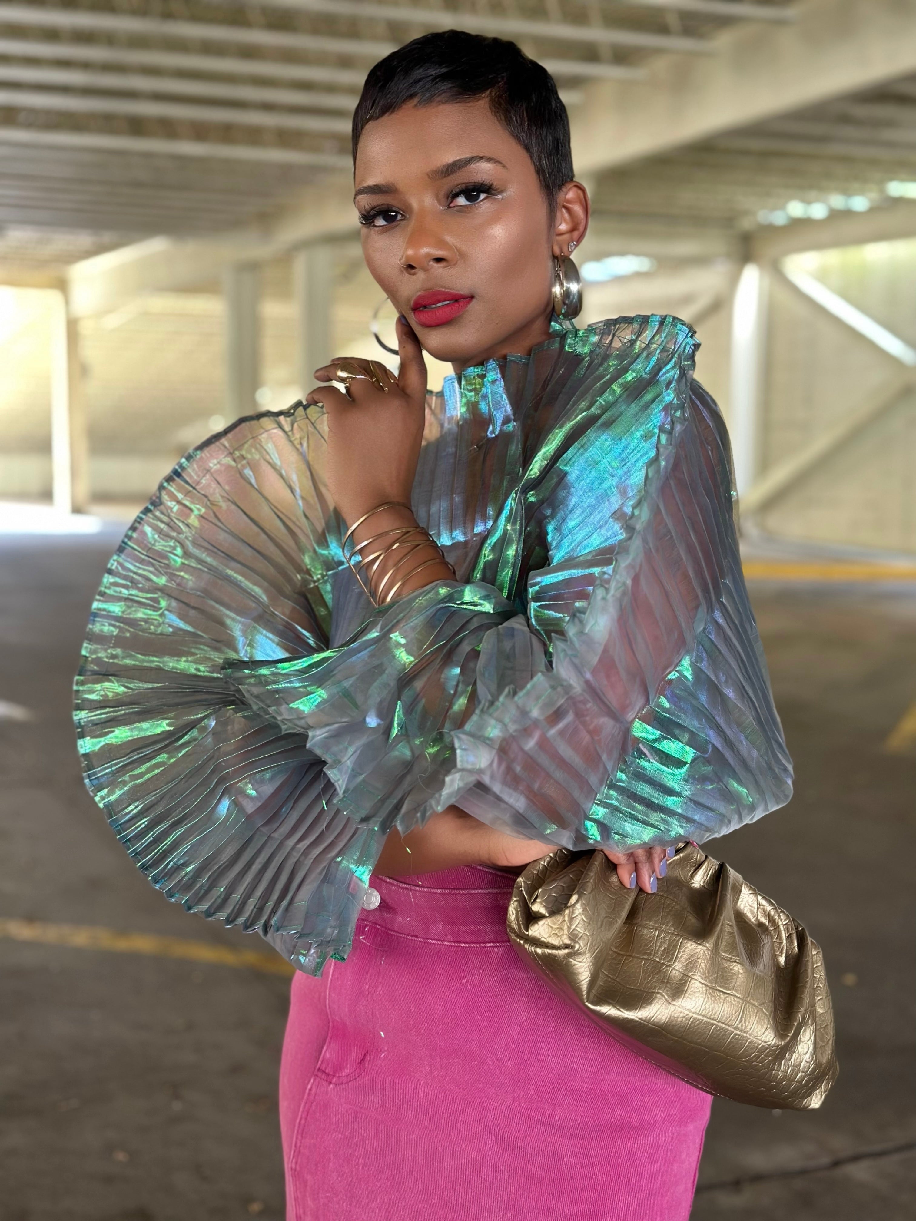 “A List” Metallic Top