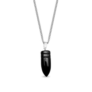 Gemstone Bullet Pendant