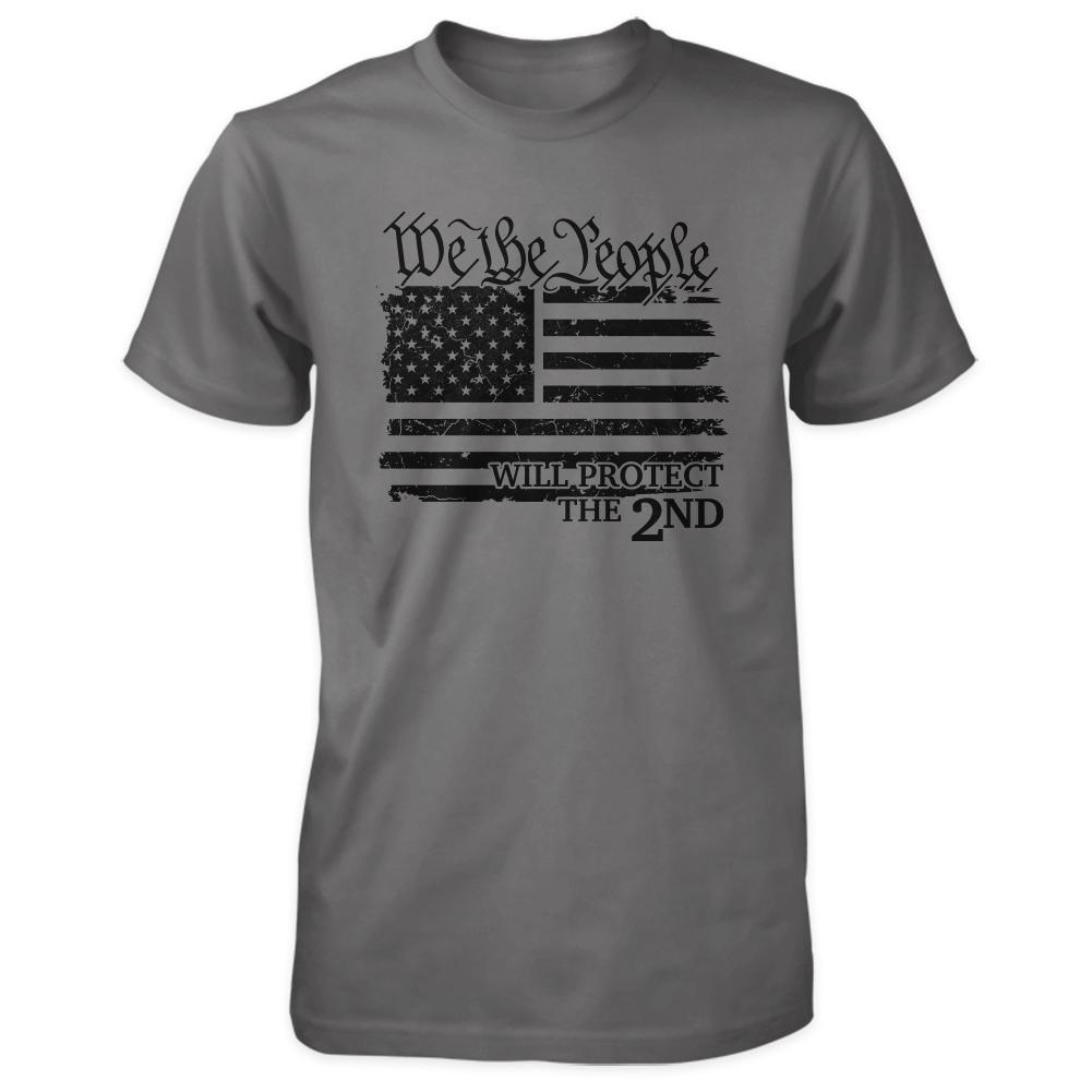 We The People Holsters Men's Black with Firearm Flag Graphic T-Shirt Size  XLrge