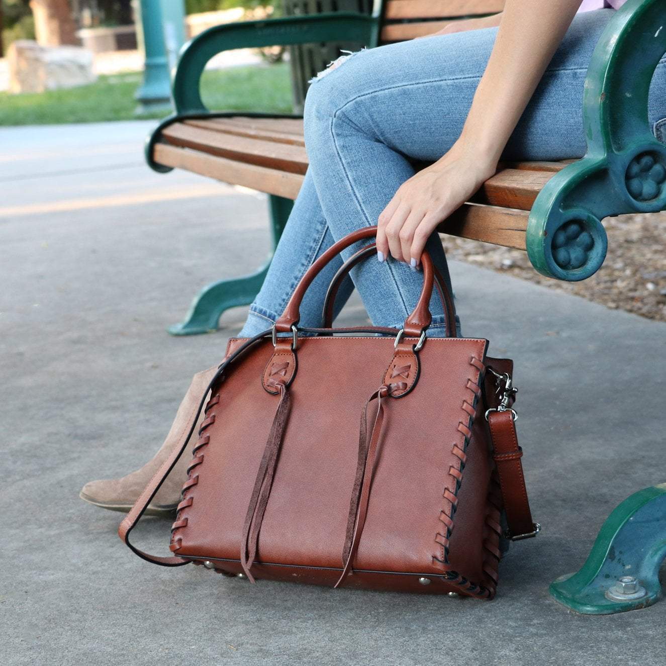 Emma Laced Concealed-Carry Satchel