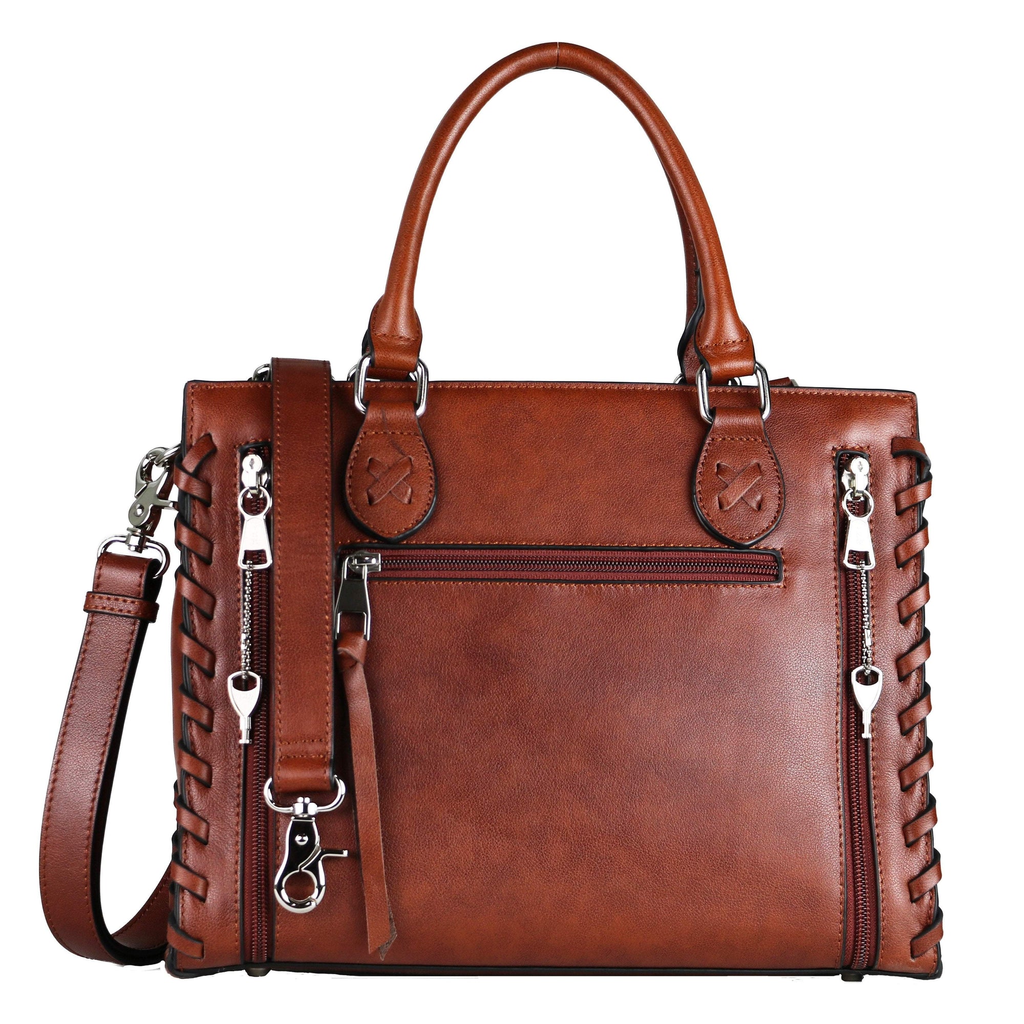 Leather Concealed-Carry Satchel | Emma Purse | Gun Goddess - GunGoddess.com