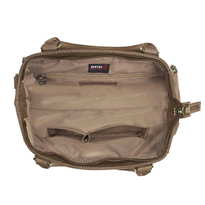 Distressed Buffalo Concealed-Carry Tote
