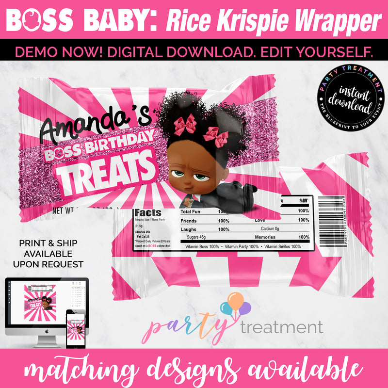 boss baby girl invitations