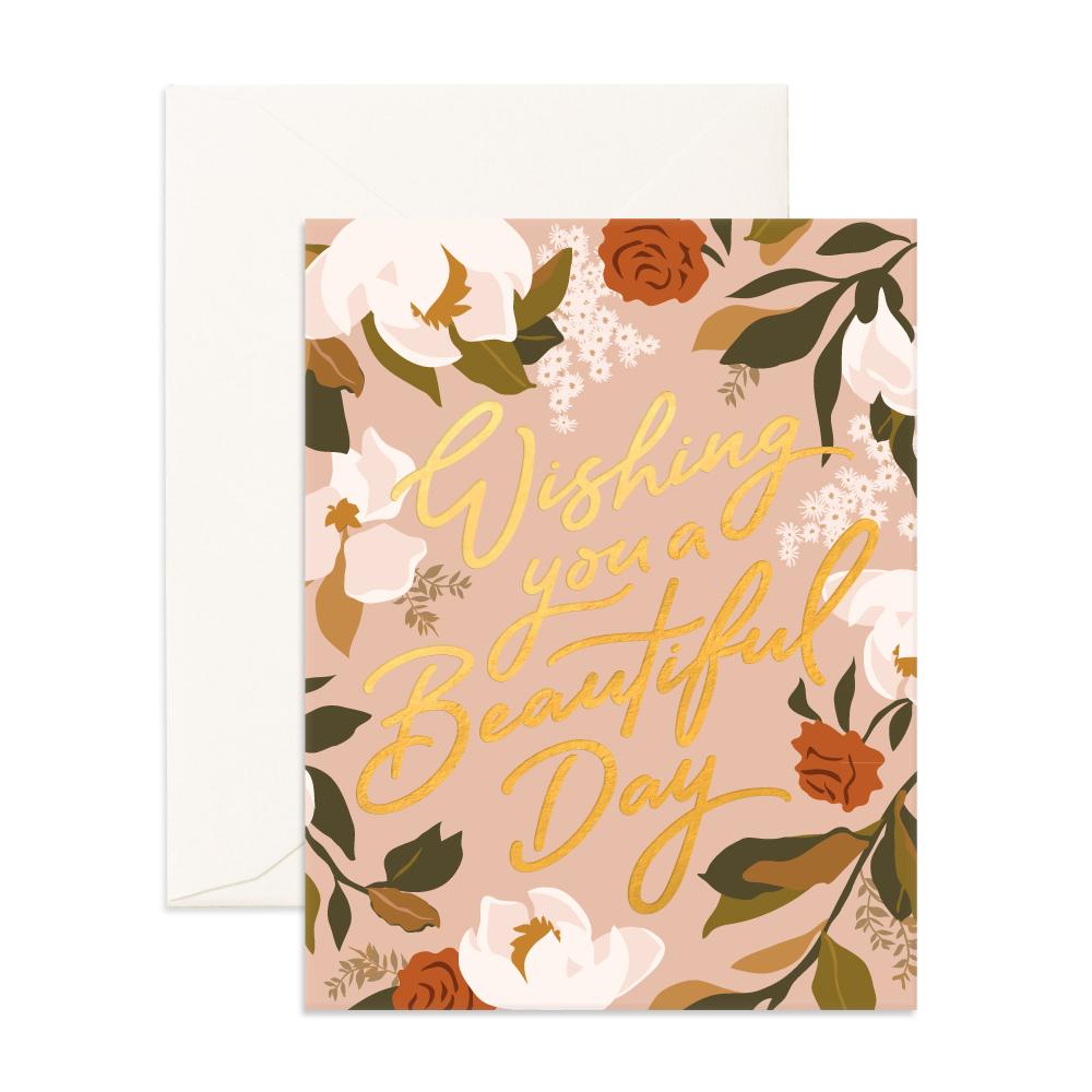 Fox & Fallow Greeting Card - Beautiful Day Magnolias — PaperMarket