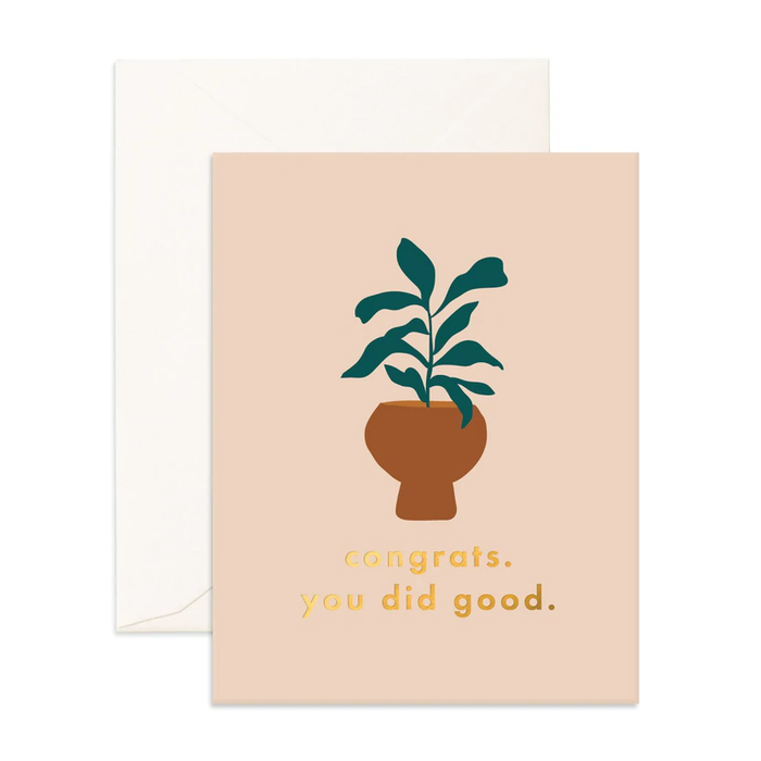 Fox And Fallow Greeting Card Congrats You Did Good — Papermarket 