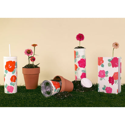 Kate Spade Acrylic Tumbler with Straw-Brushy Rose — PaperMarket