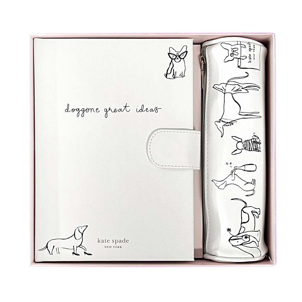Kate Spade Journal & Pen Set-Dog Party — PaperMarket