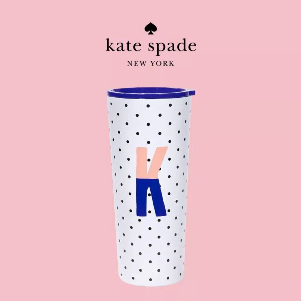 Kate Spade Tumbler Stainless Steel-Initial K — PaperMarket