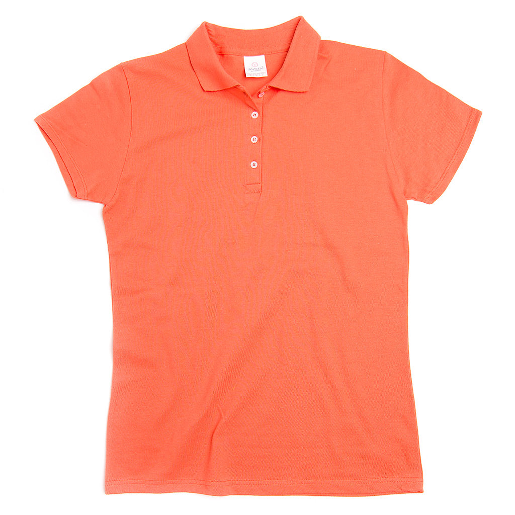 ladies orange golf shirt