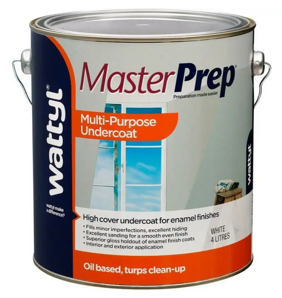 MULTI-PURPOSE UNDERCOAT - MASTER PREP - 4 Litres - WATTYL – Blue ...