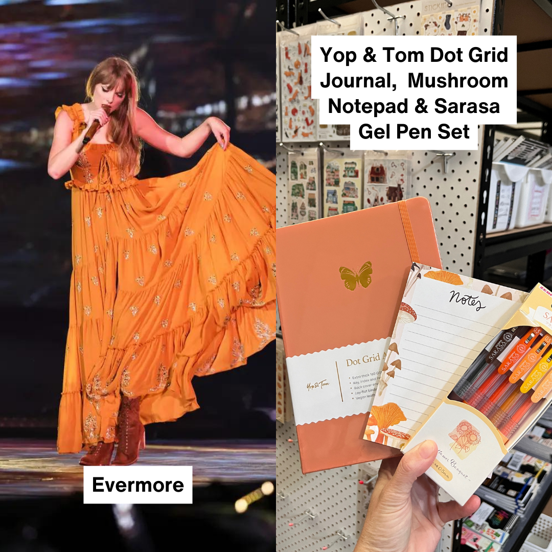 Taylor Swift style stationery from the Era's Tour Looks