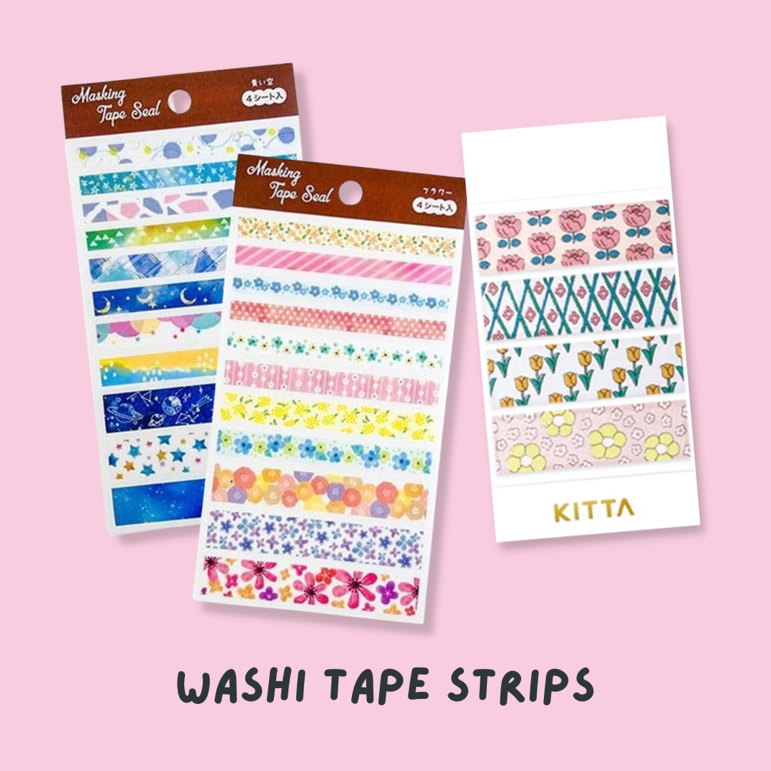 Washi Tape strips and stickers