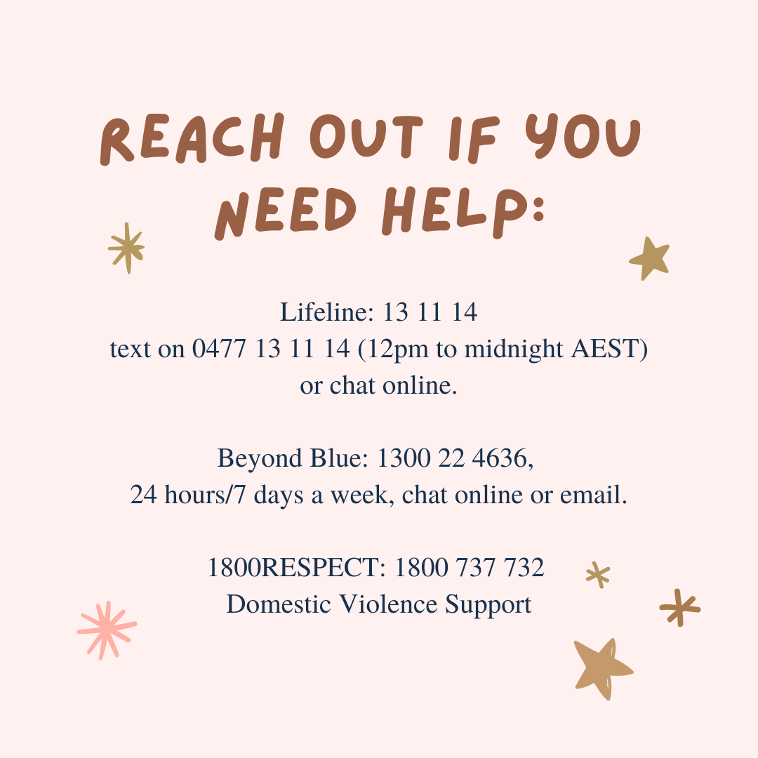 Reach out if you need help! Mental health support services in Australia.