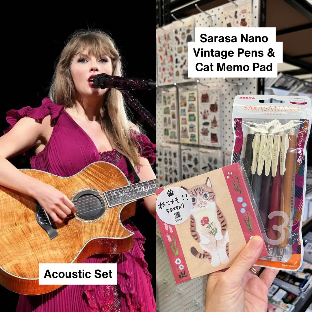 taylor swift style stationery the Era's Tour looks
