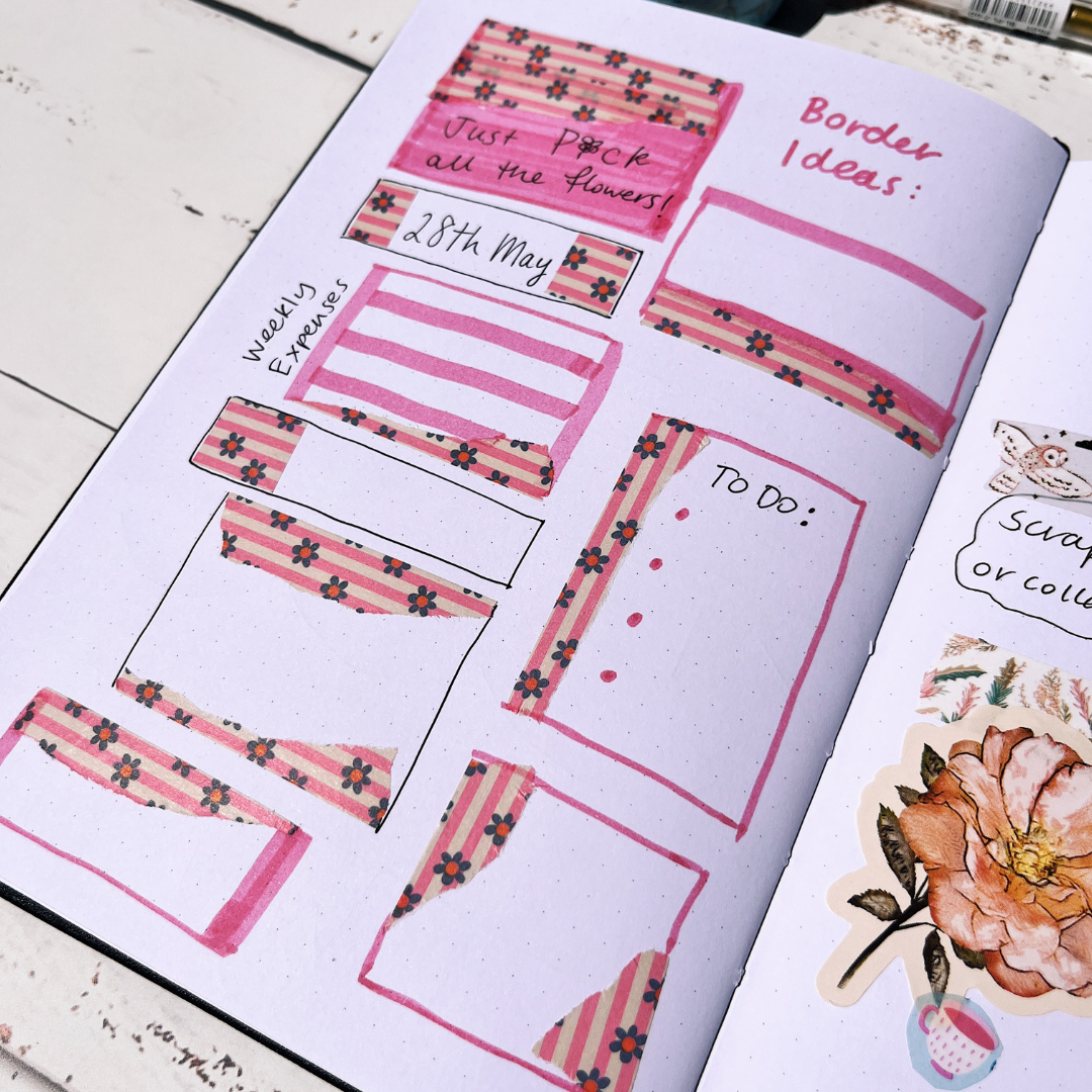 washi tape borders and dividers