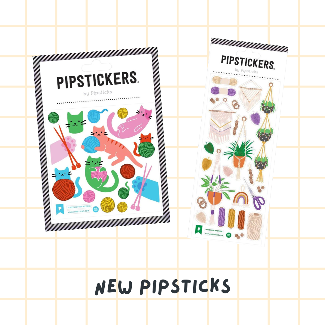 New Pipsticks stickers