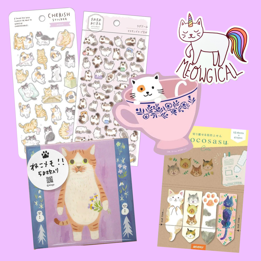 cat themed stationery