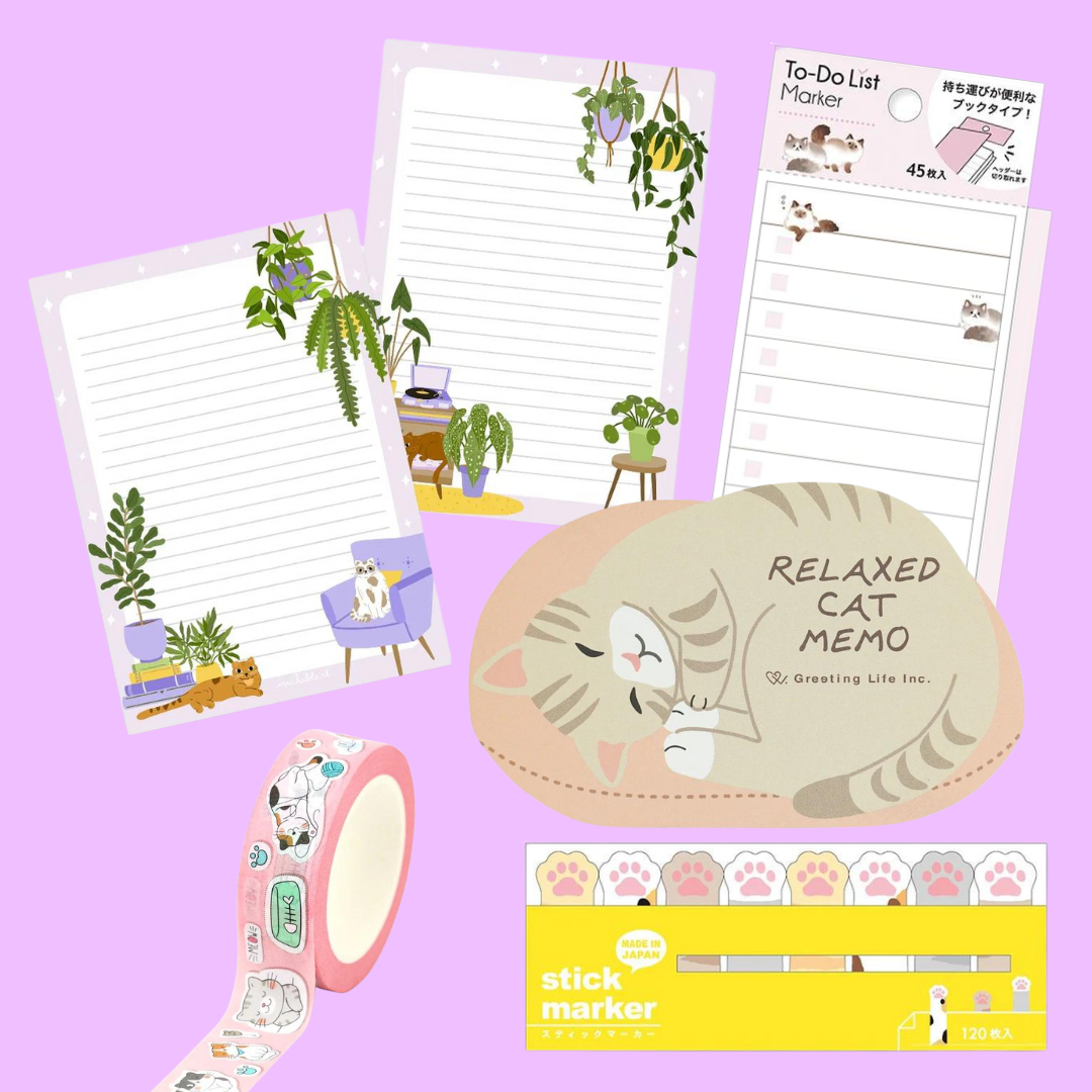 cat themed stationery