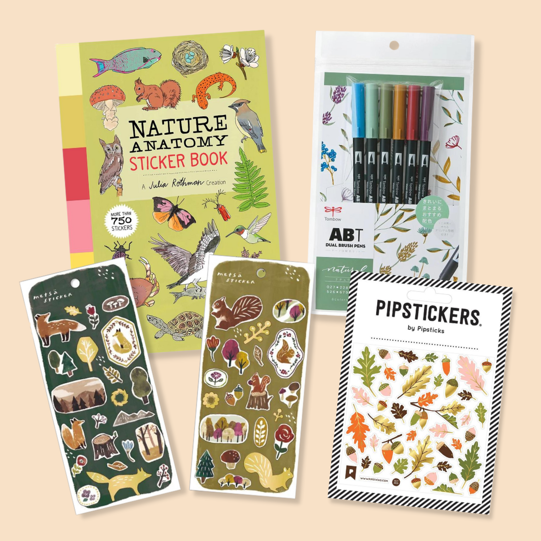 Autumn themed stationery from WashiGang in Australia