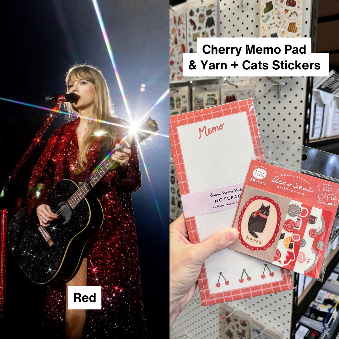 Taylor Swift style stationery from the Era's Tour Looks