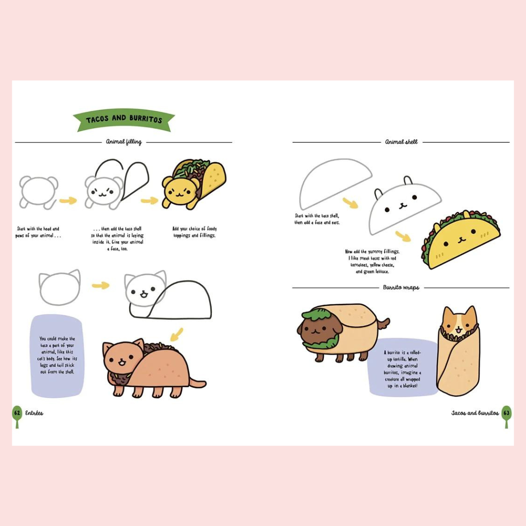 How to draw cute food