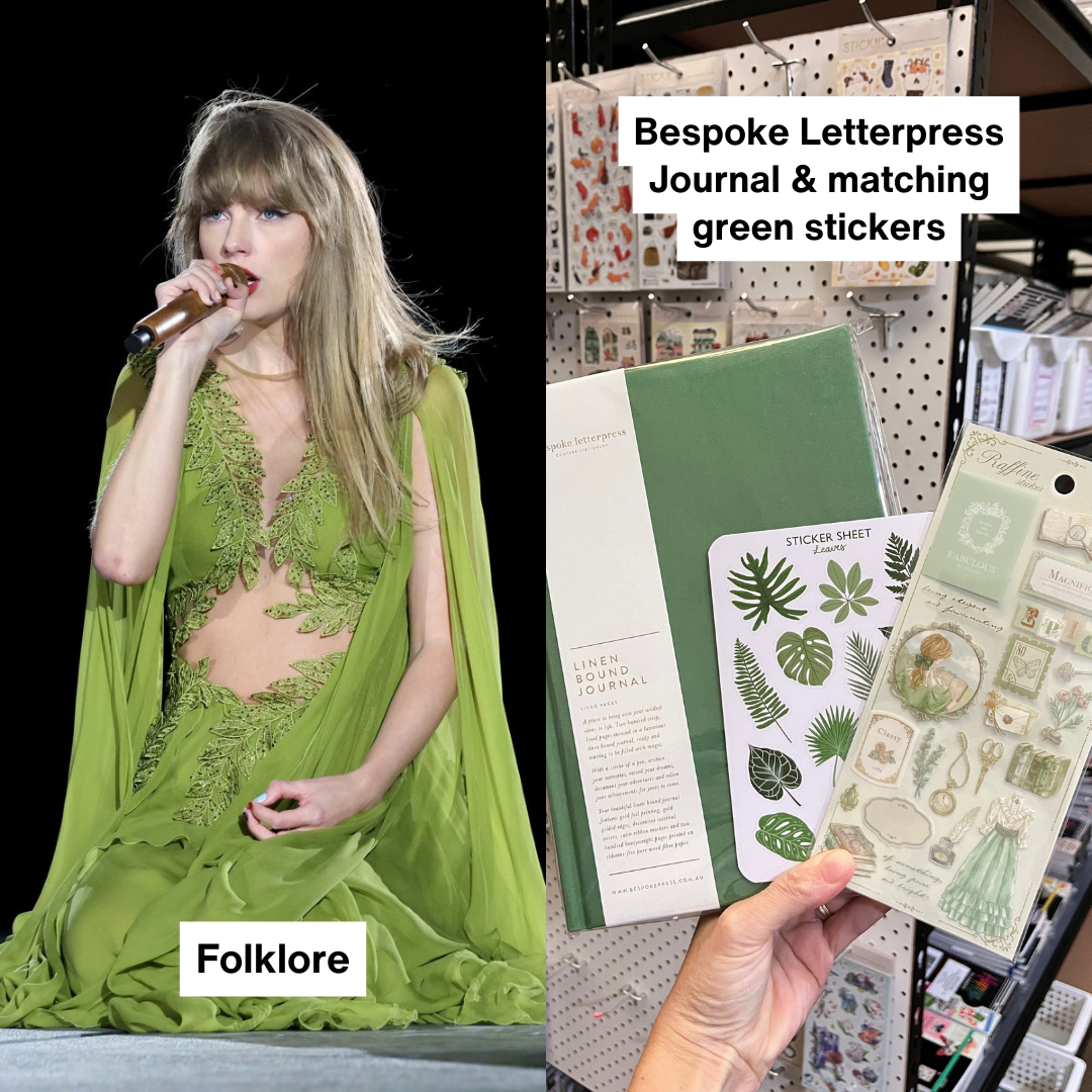 Taylor Swift style stationery from the Era's Tour Looks