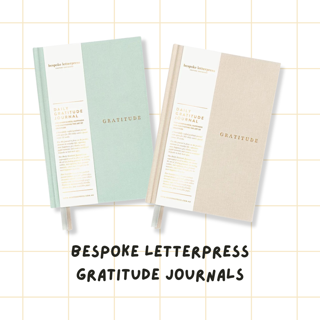 Bespoke Letterpress Gratitude Journals
