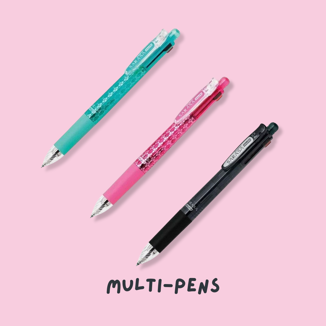 Zebra Multi-Pens with 4 gel pens, eraser and pacer