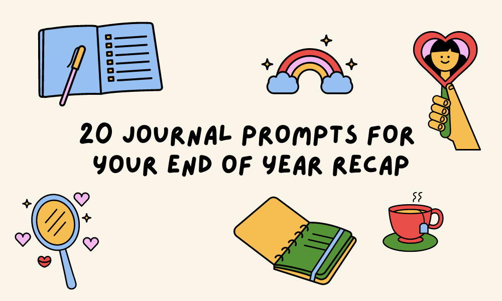 20 journal prompts for your end of year recap