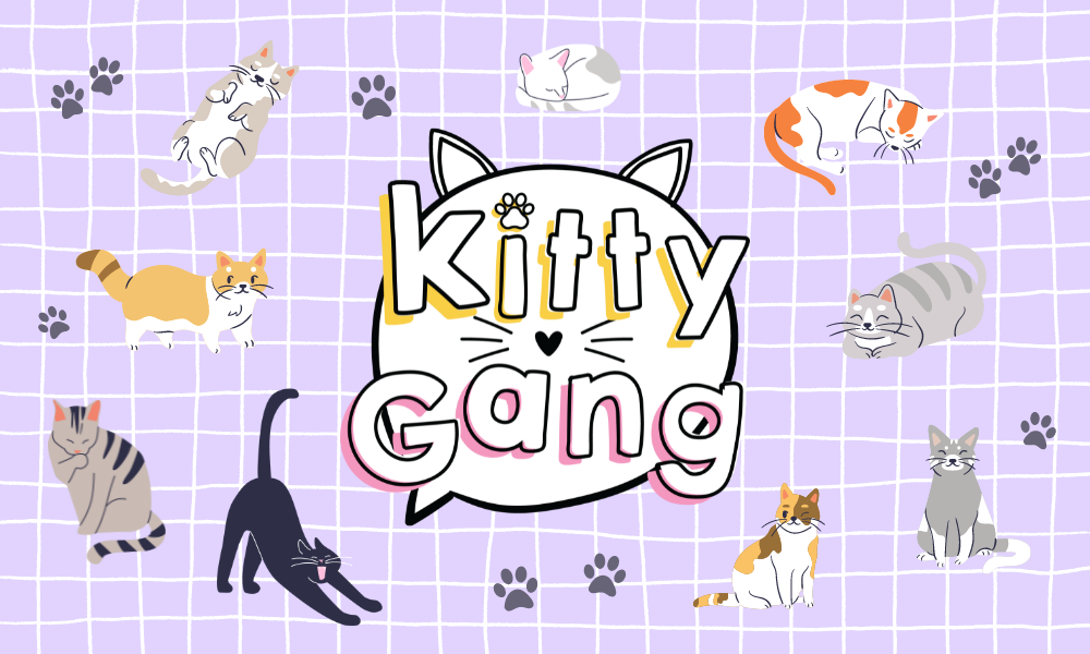 KittyGang a cat themed stationery shop