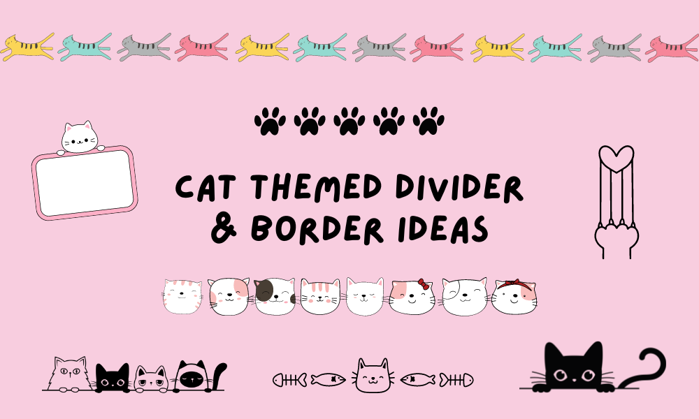 Cat divider decorations