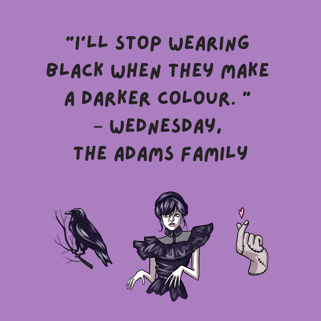 Halloween quotes Wednesday Adams