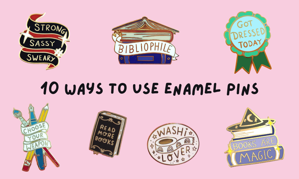 10 ways to use enamel pins