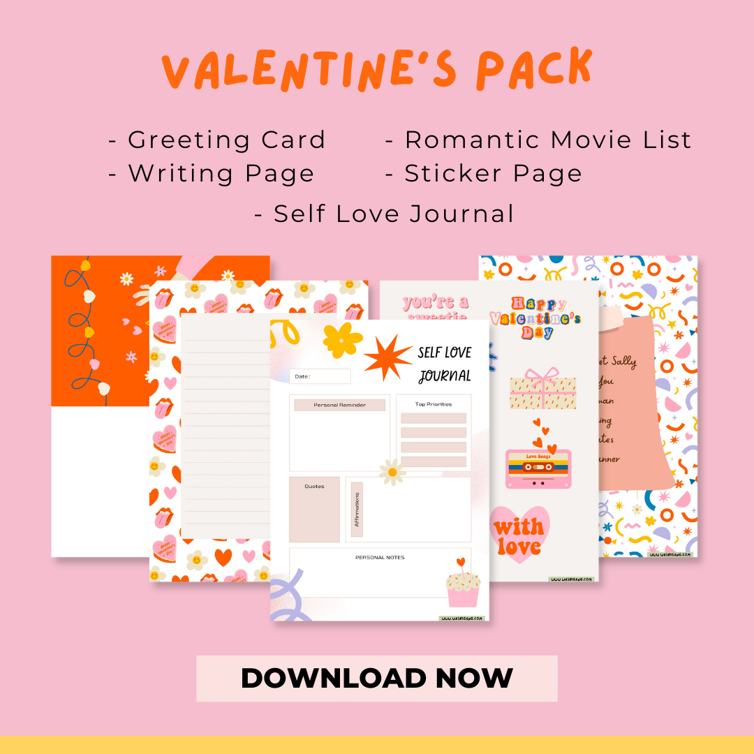 Valentine's Day Themed Planner Download