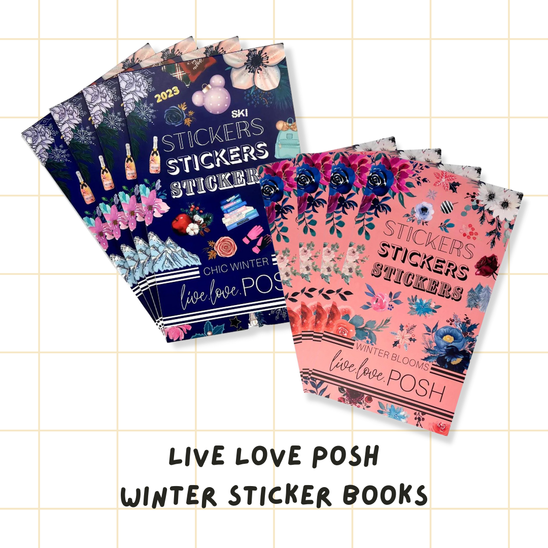 Live Love Posh Winter Chic & Winter Blooms Sticker Books