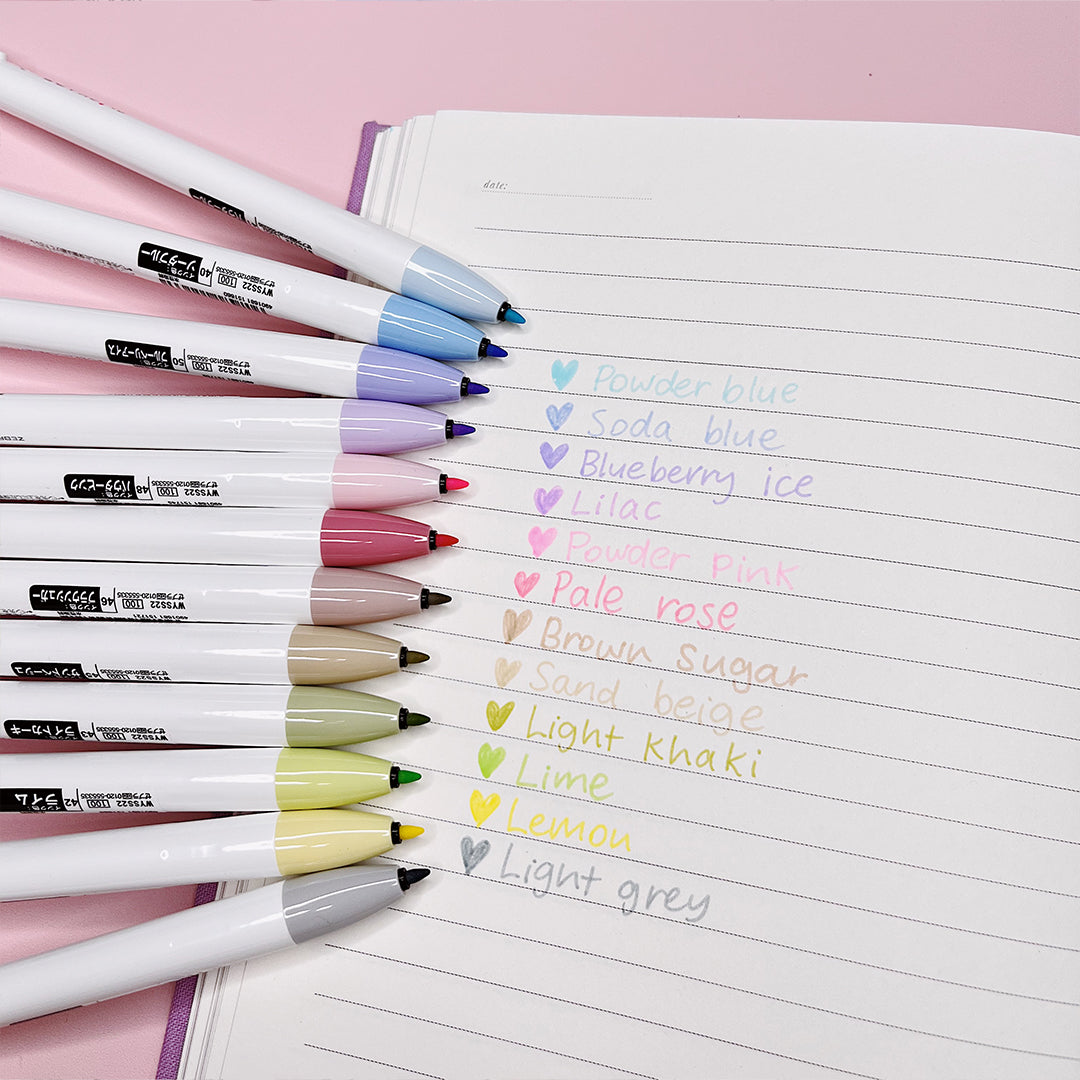 Clickart Pen Test - pale colours