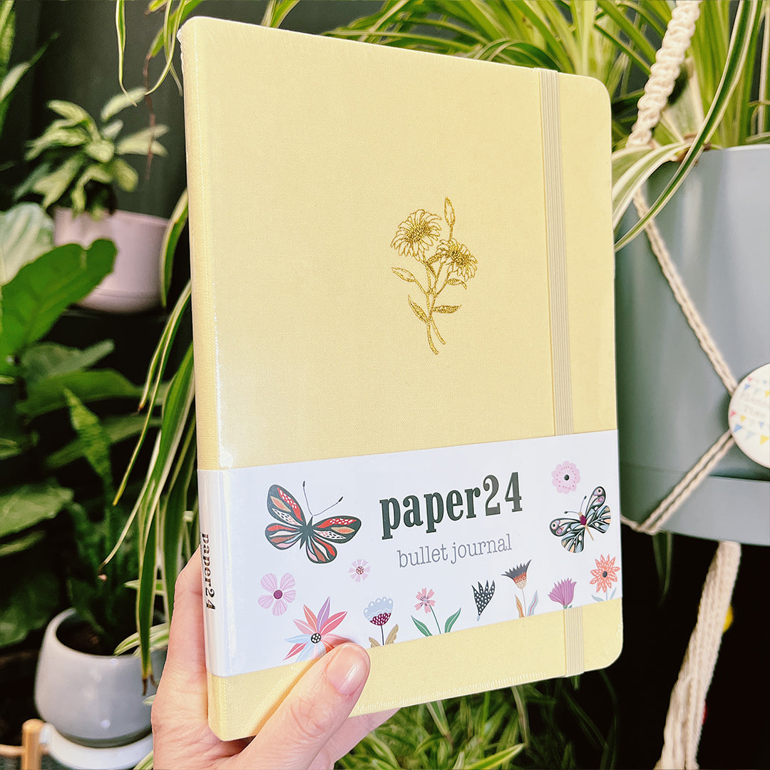 Paper24 Gold Flower Bullet Journal