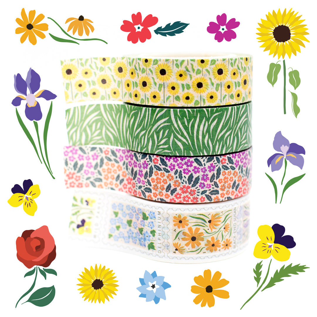 Spring Flower Freebie Washi Tape