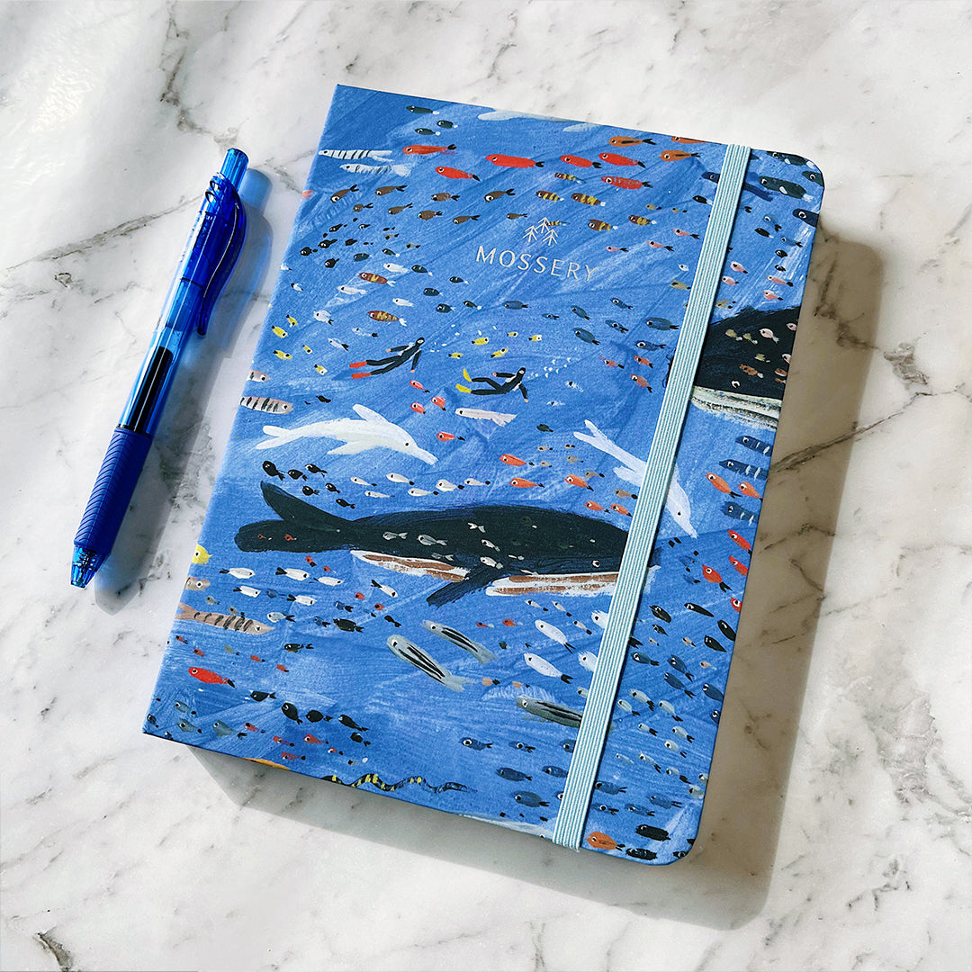 Mossery Dive Twinbook with underwater scene on cover