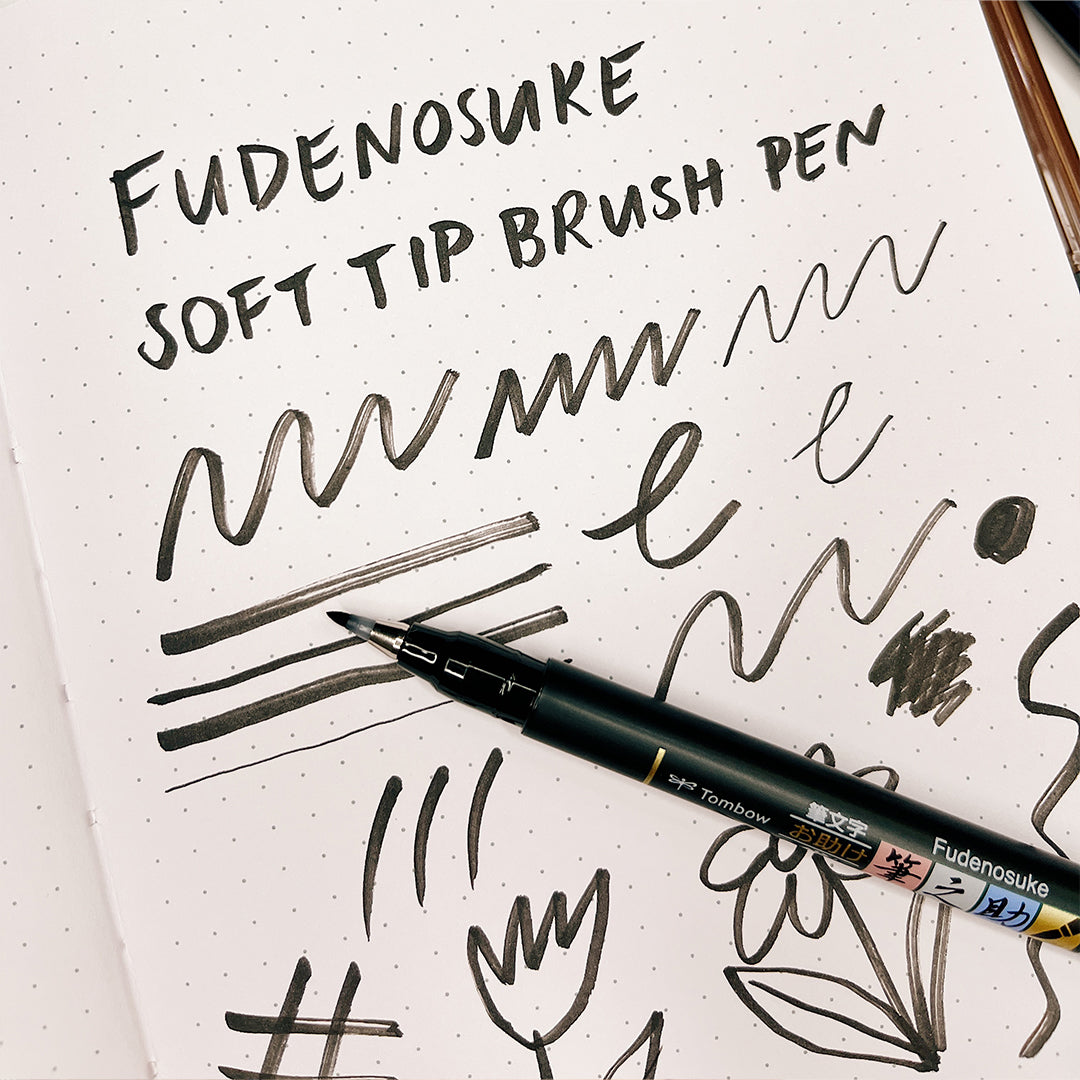 Fudenosuke Soft TIp Brush Pen test