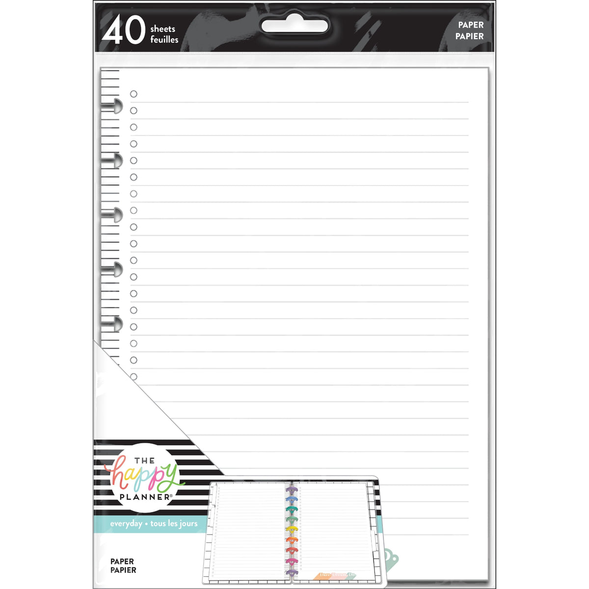 The Happy Planner Everyday Checklist CLASSIC Filler Paper