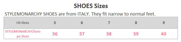 STYLEMONARCHY Flats Shoes sizes